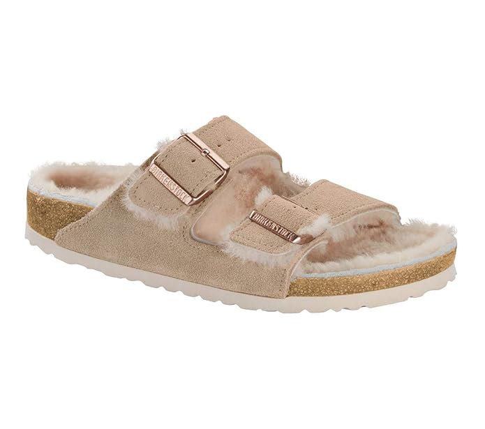 London Natural Leather in Nude (Classic Footbed - Suede Lined) - Birkenstock