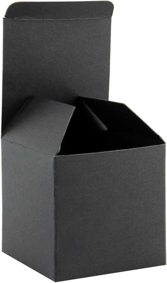 RUSPEPA Recycled Cardboard Gift Boxes Small Square Gift Boxes with Lids for Party and Crafts