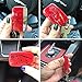 KMT ABS Smart Remote Key Fob Case Cover Protector Shell Fit Jaguar XE XJ XF F-TYPE F-SPACE (PACK OF 1 PC) (RED)