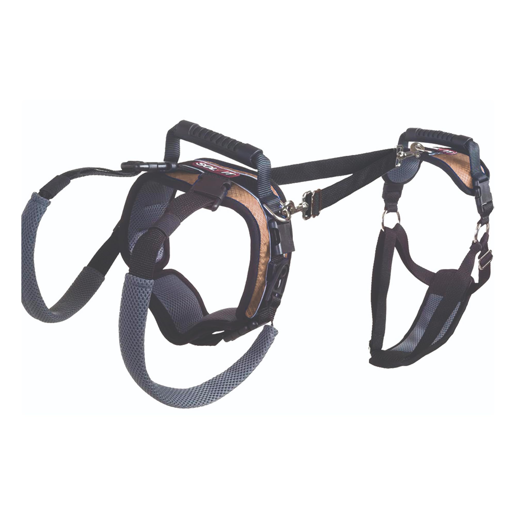 PetSafe CareLift Support Harness - Full Body Lifting Aid with Handle & Shoulder Strap - Great for Pet Mobility & Older Dogs to Help Them Up - Comfortable, Breathable Material,Medium,Black