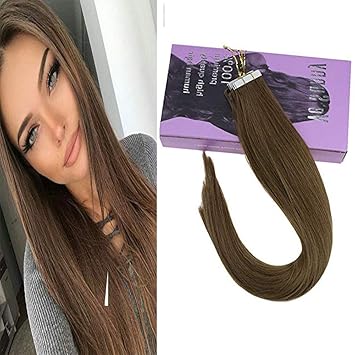 Amazon Com Vesunny New Color Remy Tape On Hair Extensions Light