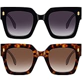 STORYCOAST Retro Square Sunglasses for Women Men Trendy Oversized Sunnies Big Shades
