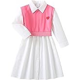 J·E Sterguard Little Girls Clothes Size 3T-12 Girl Cotton Long Sleeve Dresses 2 Piece Outfits for Kids