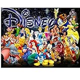 DIY 5D Diamond Painting Paint by Numbers Kits for Adult,Full Drill Diamond Embroidery Dotz Kit Crystal Rhinestone Embroidery Cross Stitch Arts Craft Supply Canvas Wall Decor(Disney Princess 4,16