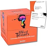 ? WORD TEASERS Junior - Vocabulary Word Game for Kids 8+ - Fun Family Conversation Starters - Reading Games for Elementary & Middle School - 150 Vocabulary Flash Cards/Conversation Cards