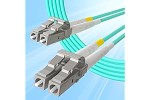10Gtek Fiber Patch Cable - LC to LC OM3 10Gb/Gigabit Multi-Mode Duplex 50/125 LSZH Fiber Optic Cord for SFP Transceiver, Comp