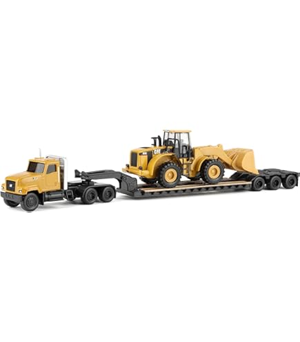 Amazon.com: Motorart Volvo FH 16 w/Lowboy Trailer and Volvo EC220