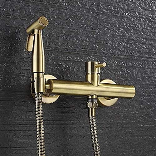 Shower Head Universal Handheld Shower Bathroom Brass Antique Bronze Finished Bidet Faucet Toilet Bidet Set Portable Bidet Spray 1.5M Hose Hand Held Bidet