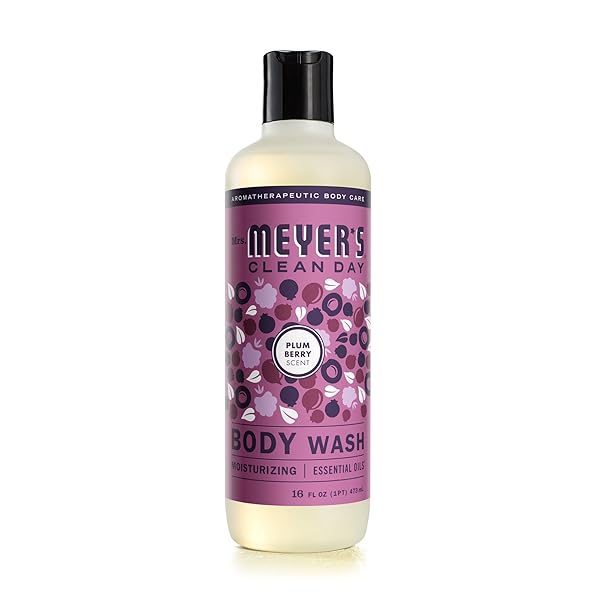 MRS. MEYER’S CLEAN DAY BODY WASH, PLUMBERRY, 16 FL OZ (PACK OF 1)