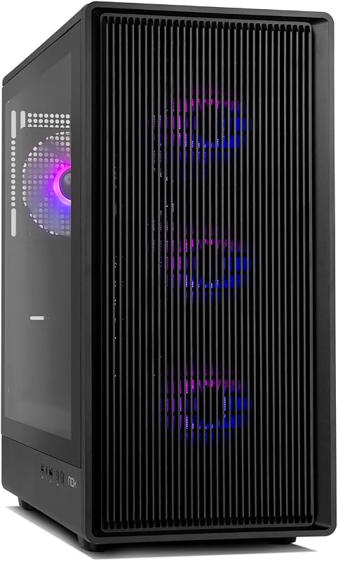 Infinity IOTA – ATX Mid-Tower | M-ATX | O ITX inclui 4 ventoinhas ARGB de 120mm, malha frontal, lado de vidro temperado, USB 3.0, suporte a GPU de 330mm, filtro magnético