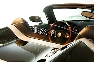 DEFLECTAIR() - Wind Deflector for Saturn Sky Convertible - Black w/Sky Engraving