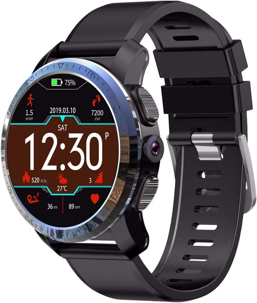 vmree Kospet Optimus Pro Smartwatch 3GB 32GB 800mAh Battery Dual Systems 4G IP67 Waterproof 8.0MP 1.39" Android 7.1.1 MTK6739 1.25GHZ Smart Watch Men Sports Fitness Tracker for Phones