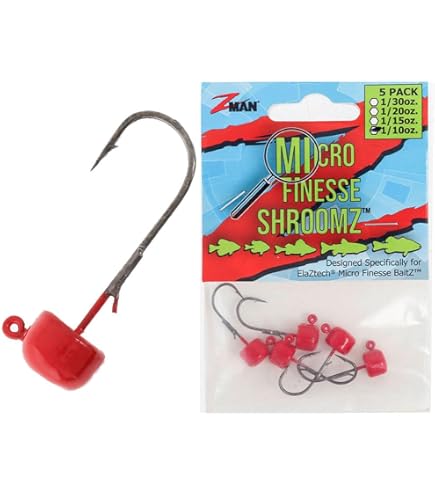 Amazon.com : Z-MAN MFH130-01PK5 Micro Finesse Shroomz 1/30