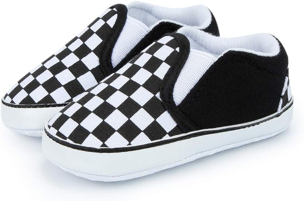  | Meckior Infant Baby Girls Boys Canvas Shoes Soft Sole Toddler Slip On Newborn Crib Moccasins Casual Sneaker Austin Boy's Flat Lazy Loafers First Walkers Skate Shoe | Sneakers