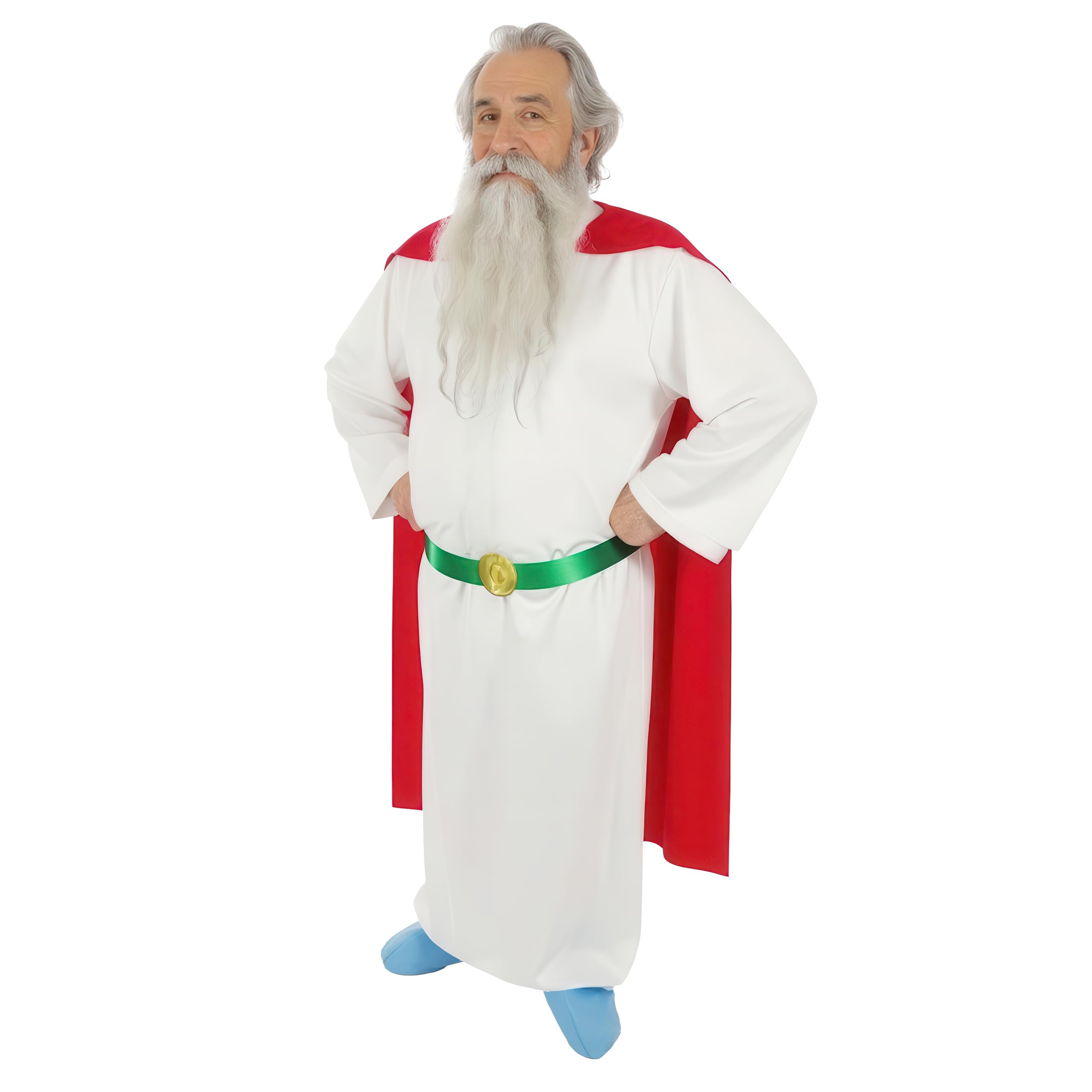 Chaks - Miraculix Costume, 3-Piece Set, Asterix and Obelix, Druid Fancy Dress for Carnival & Comic Con