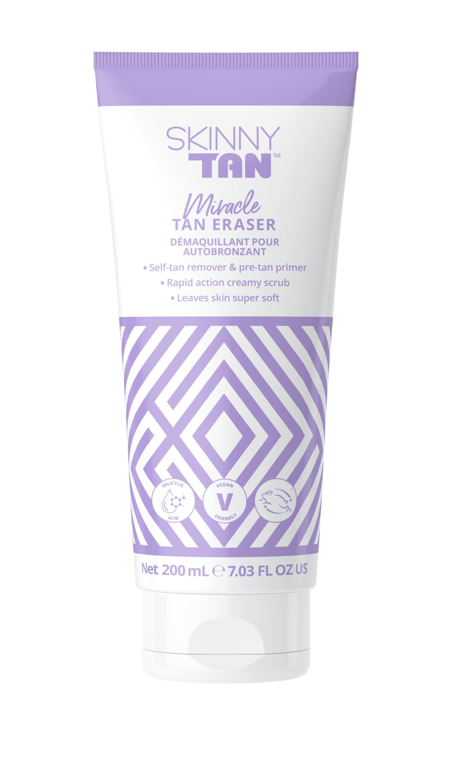 Skinny Tan Miracle Tan Eraser - Fake Tan Remover For Natural Streak-Free Results & Soft Skin, Vegan & Cruelty Free, 200ml