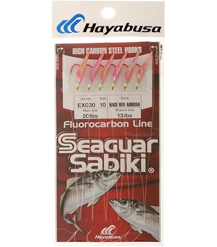 Amazon.com : Hayabusa EX030-8 Sabiki Seaguar Red : Fishing