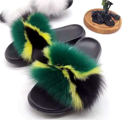 fur flip flops amazon
