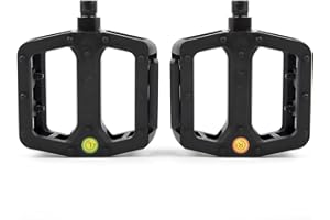 POLSO BMX Bike Crank Arms 170mm, 9/16"(14mm) Axle Diameter 19mm &1 Pair of Bicycle Pedals Suitable for BMX Bikes