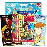 Disney Pixar Toy Story Coloring and Activity Book Super Set - Pack of 3 Books with Paint, Crayons, and Over 1000 Stickers Featuring Toy Story, Incredibles, Finding Nemo and More (Toy Story Party Pack)