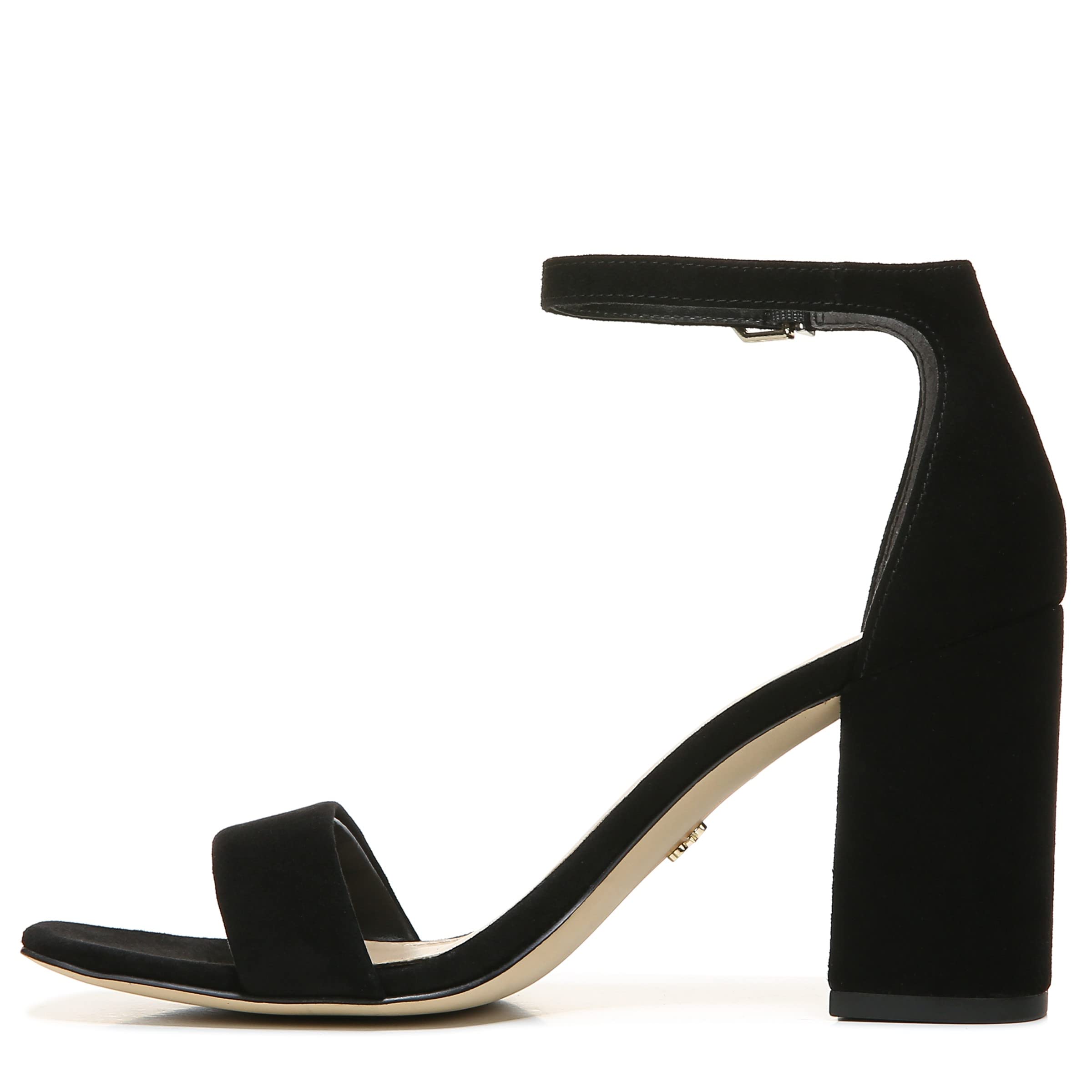 Sam Edelman Women's Daniella Sandal, Black Suede, 10.5 M US Image