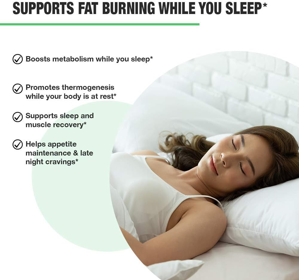 Nobi Nutrition Night Time Fat Burner, Sleep Aid an Appetite Suppressant - Stimulant-Free PM Weight Loss Pills & Metabolism Booster for Men and Women - Healthier Diet Pills - 60 Capsules: Health & Personal Care