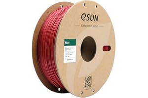 eSUN PLA+ Filament 1.75mm, 3D Printer Filament PLA Plus, Dimensional Accuracy +/- 0.03mm, 1KG Spool (2.2 LBS) 3D Printing Filament for 3D Printers, Fire Engine Red