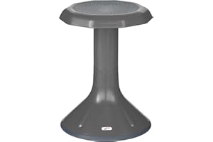 ECR4Kids ACE Active Core Engagement Wobble Stool, 18-Inch Seat Height, Flexible Seating, Grey