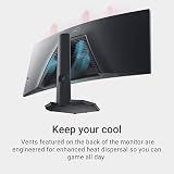 Dell S3422DWG 34 Inch Curved Gaming Monitor 144Hz WQHD 3440x1440 Black view 4