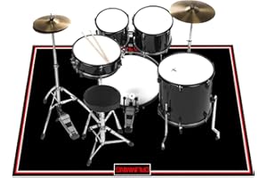 Drumming Drum Rug, 120x180cm Drum Mat Non Slip Soundproof, Drums Carpets for Drummers Outdoor Summer, Electronic Drums Set Pr