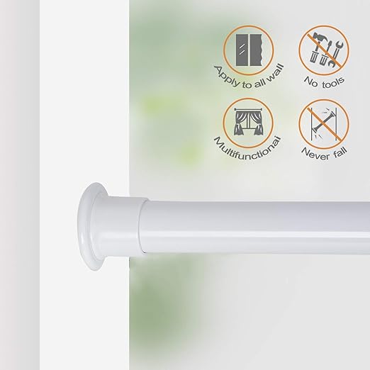 Amazon Com Allzone Heavy Duty Tension Shower Curtain Rod 28 41