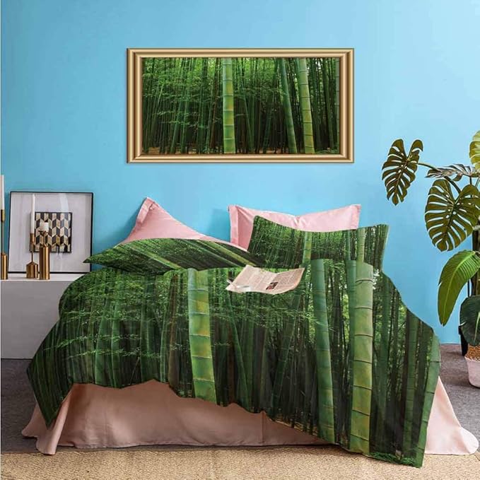 Bamboo 3pcs Bedding Duvet Cover Set Picture of a Bamboo