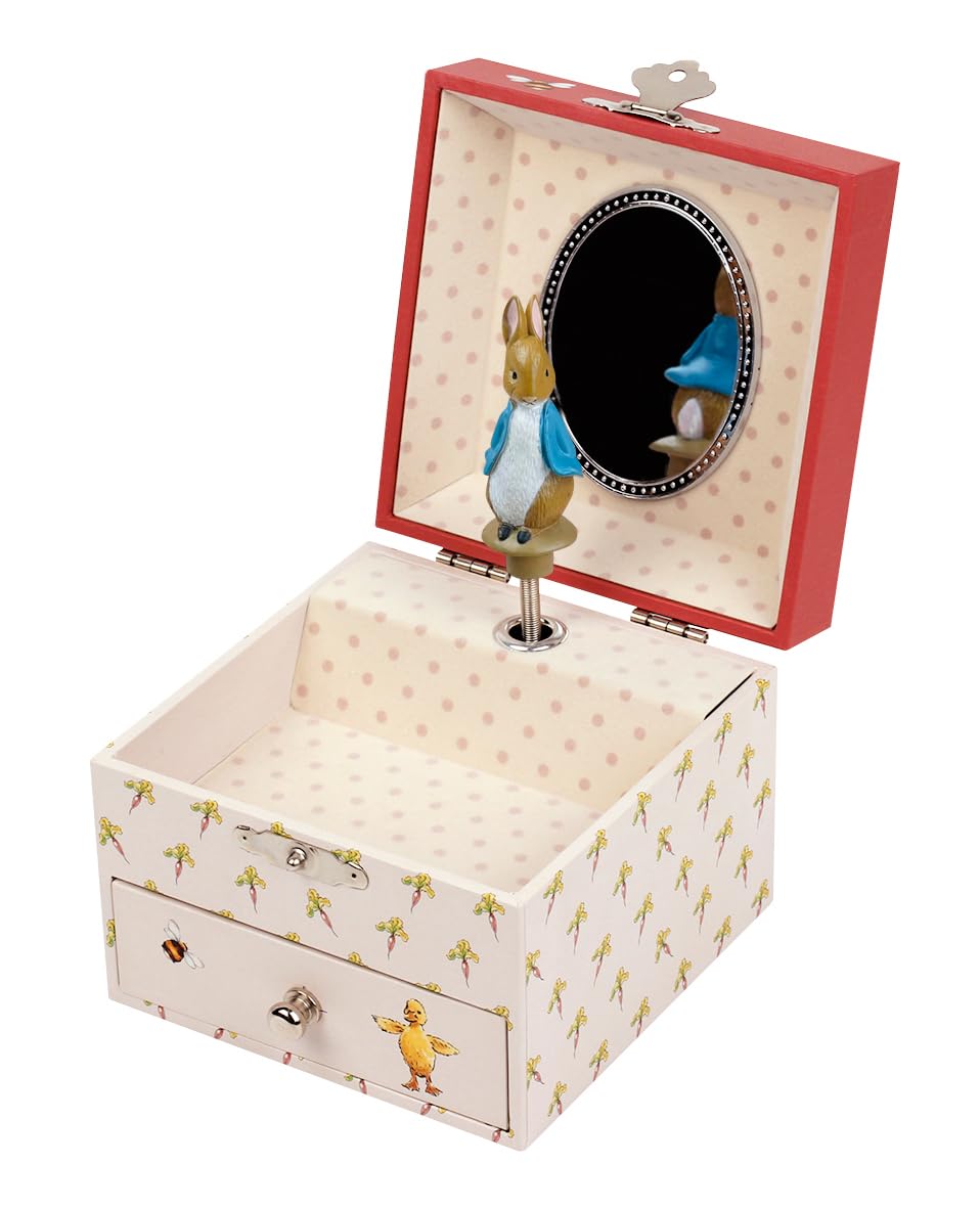 Trousselier Peter Rabbit Musical Treasure Box/Jewellery Gift for Children - Strawberry Mozart Menuet, S20861