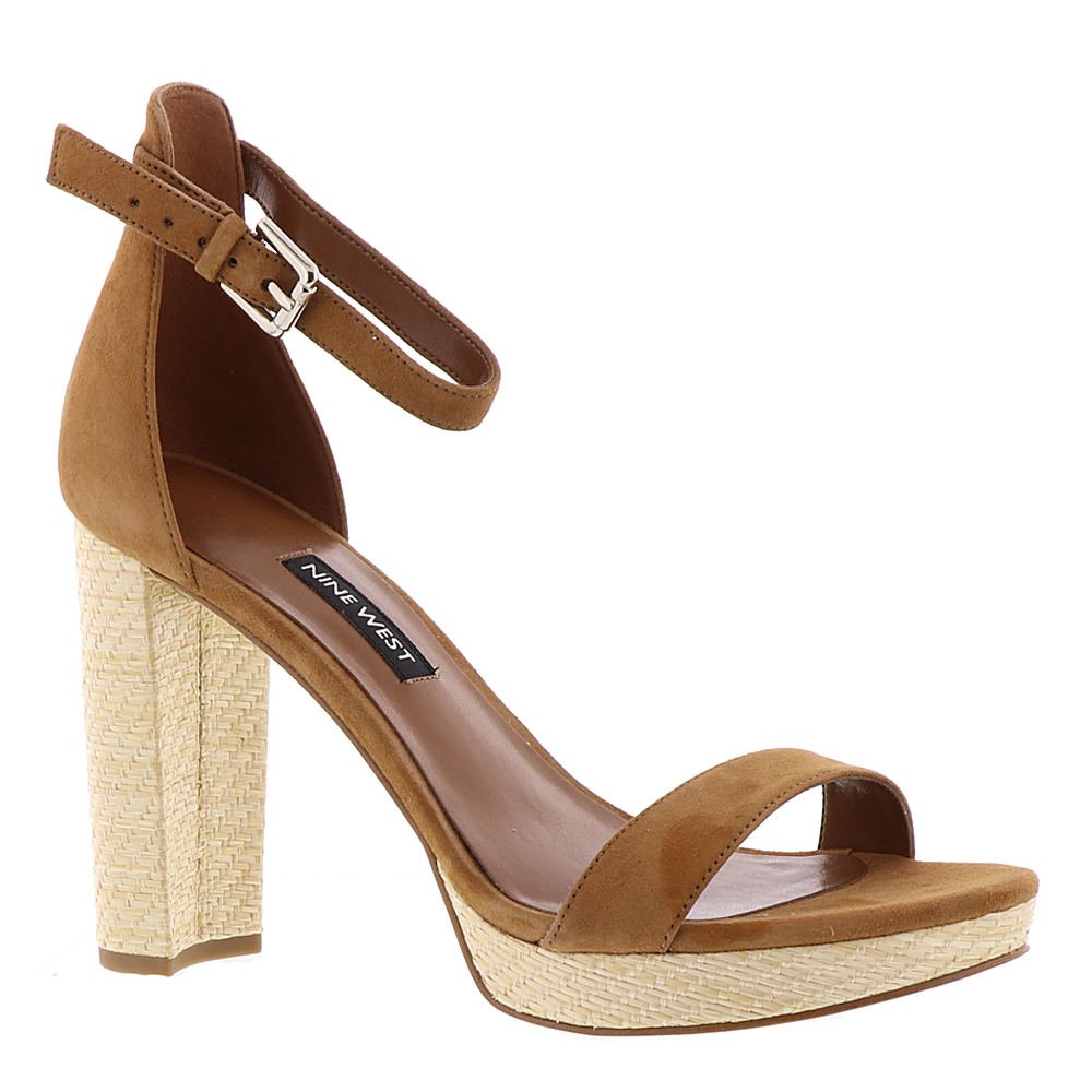 Nine West Women's Dempsey Platform Heel Sandal Dark Natural Suede 8.5 M US  M on Galleon Philippines