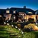 6 Pack Solar Lights Outdoor Garden, Solar Pathway Landscape Lights Supper Bright Waterproof and Corrosion-Resistant, Powered Solar Outdoor Lights for Yard Patio Walkway Driveway Sidewalk Lawn