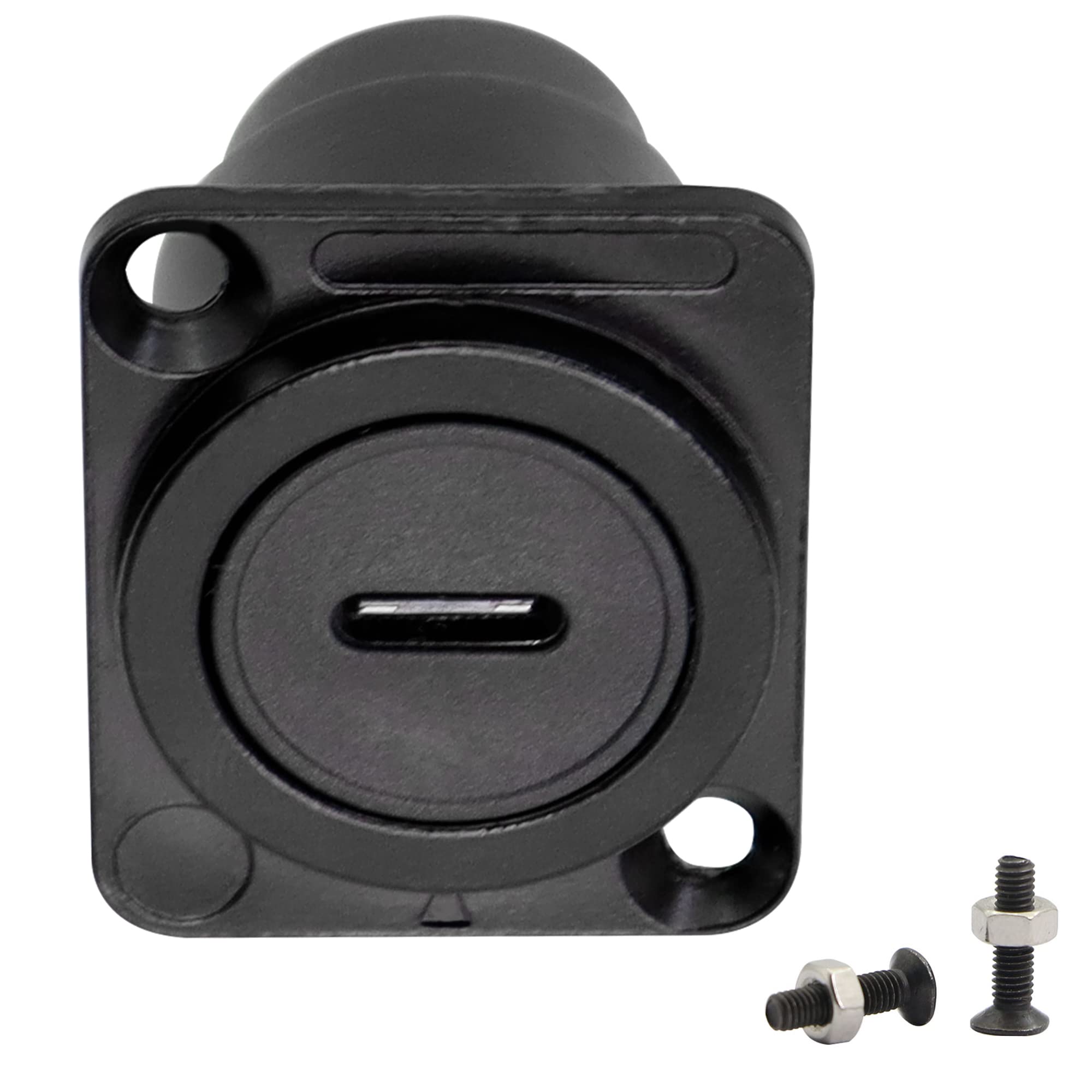 QIANRENON USB C to USB3.0 Panel Mount Adapter Connector Type C to USB3.0 Female to Female Fixed Pass-through Module Data Transmission Audio Video Network Industrial Equipment