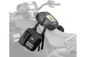 KEMIMOTO ATV Saddle Bag Motorcycle Tank Bag Water-Resistant Four Wheeler Bag Fender Bag with Cooler Luggage Accessories Compatible with Sportsman Scrambler Fourtrax Grizzly Cfmoto Cforce