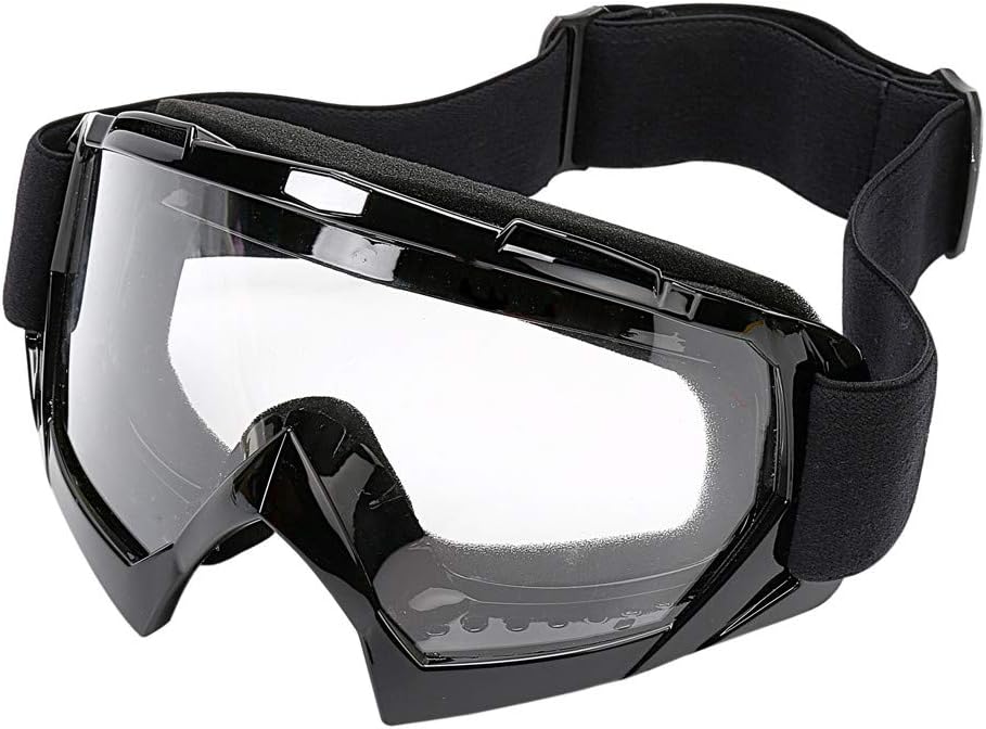 LJDJ Motorcycle Goggles -Dirt Bike ATV Motocross Eyewear Anti-UV Adjustable MX Riding Offroad Protective Glasses Racing Combat Tactical Military Goggles for Men Women Youth Adult