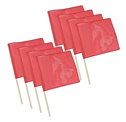 Mytee Products Red Safety Flags for Trucks with
