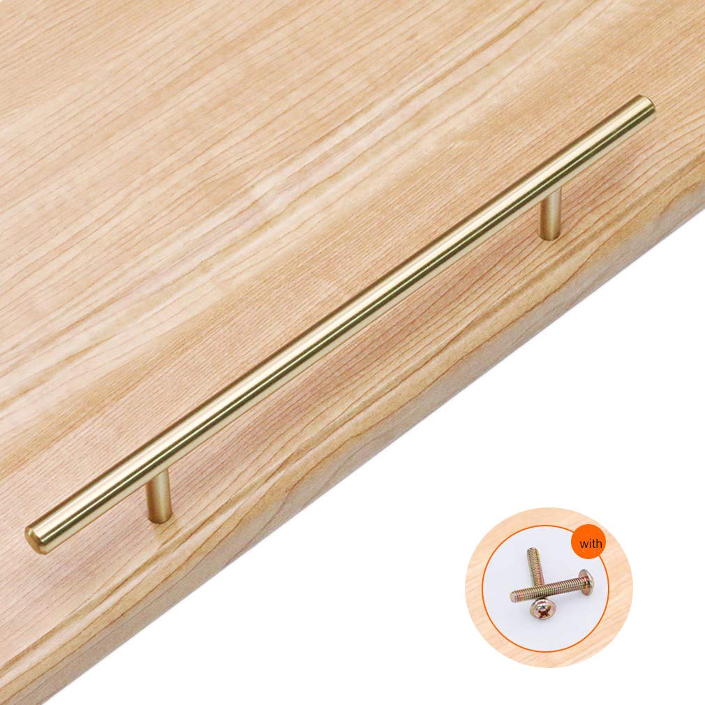 Best Gold Cabinet T-Bar Pulls 12 Inches