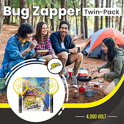 ZAP iT! Electric Fly Swatter Racket & Mosquito Zapper High Duty 4,000