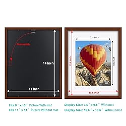 RR ROUND RICH DESIGN Solid Wood 7 Pcs Picture Frame