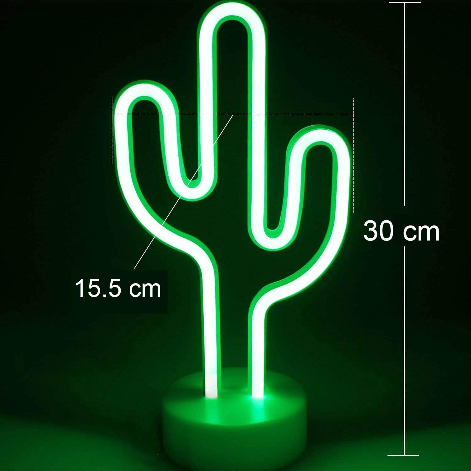 Amazon Com Cactus Neon Sign Night Light Lamp With Holder Base