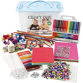 Juego de caja para manualidades, tamaño 34 x 34 x 20 cm, 1 unidad.: Amazon.es: Amazon.es