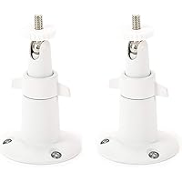 Wasserstein Adjustable Metal Wall Mount Compatible with Arlo Ultra, Pro, Pro 2, Pro 3 & Other Compatible Models (2-Pack, White)