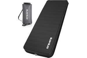 Self-Inflating Sleeping Mats for Camping 4in Ultra-Thick Foam Sleeping Pad Inflatable Mattress with Pump Sack, Portable Campi