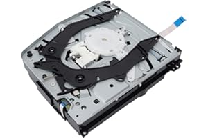 Acogedor PS4 Pro CUH-7015A/B/CUH-7000 Game Console Disc Drive Replacement, Portable ABS+Metal DVD Drive, USB 3.0, 8X DVD Read