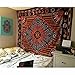 Twin Orange Burning Sun Tapestry, Celestial Sun Moon Planet Bohemian Tapestry Tapestry Tapestry Wall Hanging Boho Tapestry Hippie Hippy Tapestry Beach Coverlet (Twin (54 X 84 inches approx, Orange)