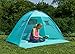 Roachtown Supplies Instant Pop-up UV Protect Portable Beach Tent with 4 Sand Pockets and 6 Pegs, Large, Turquoise Sea Blue