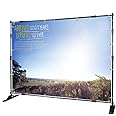VEVOR Backdrop Banner Stand 8 x 8 Ft Adjustable Height Background With Carrying Bag for Parties, Wedding, Photo Booth, Trade Show